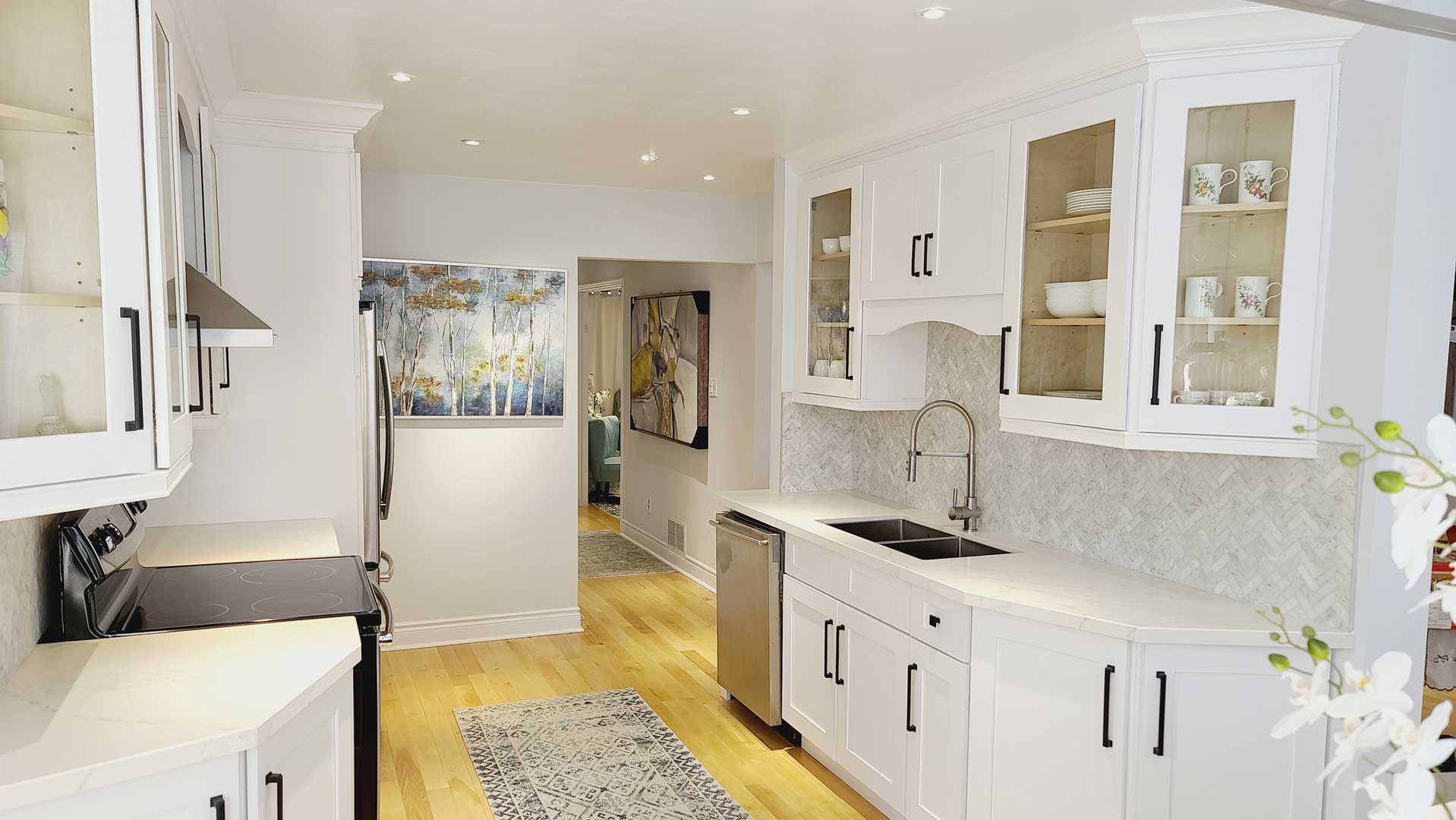Full-height pantry cabinetry