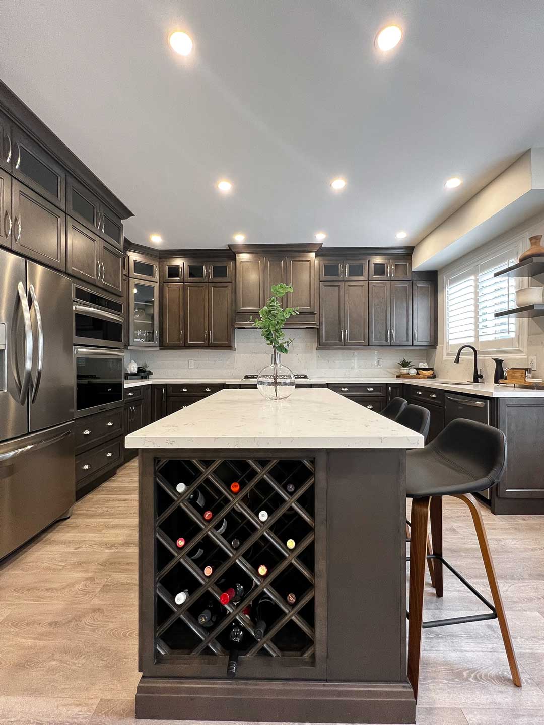 Finished kitchen interior
